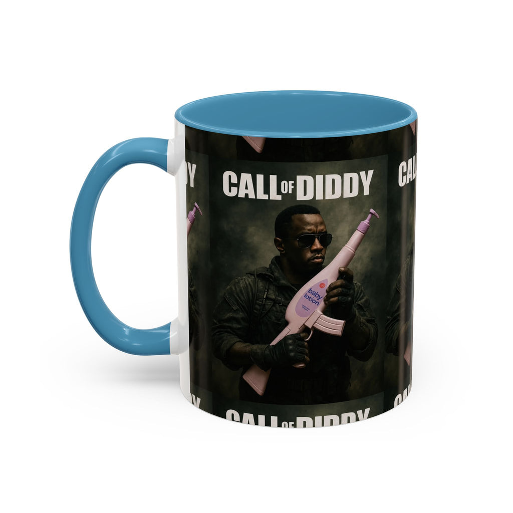 Call of Diddy Coffee Mug — Funny Gaming Parody Accent Mug (11/15 oz)