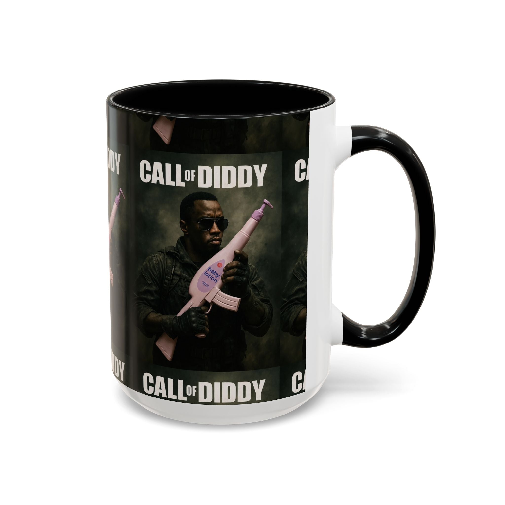 Call of Diddy Coffee Mug — Funny Gaming Parody Accent Mug (11/15 oz)