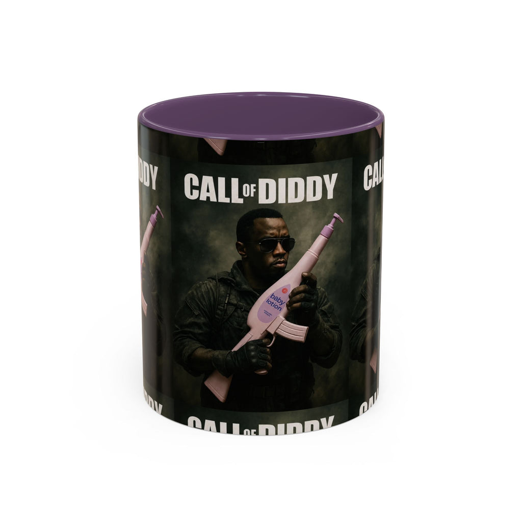 Call of Diddy Coffee Mug — Funny Gaming Parody Accent Mug (11/15 oz)
