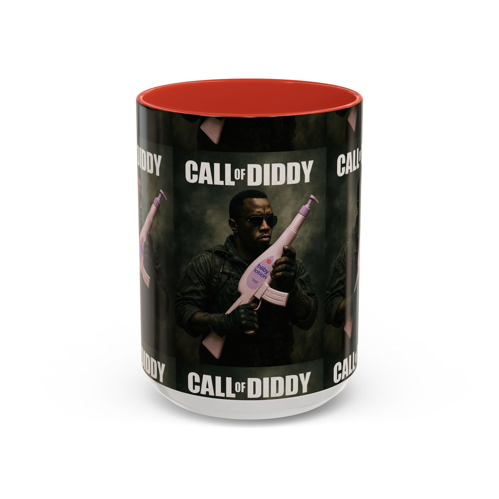 Call of Diddy Coffee Mug — Funny Gaming Parody Accent Mug (11/15 oz)