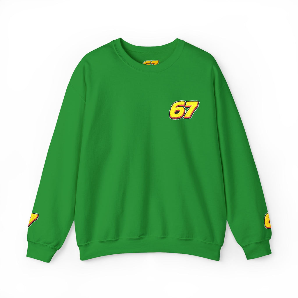 67 Retro Racing Logo Sweatshirt — Vintage Number Chest Crewneck