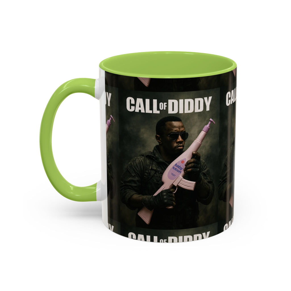 Call of Diddy Coffee Mug — Funny Gaming Parody Accent Mug (11/15 oz)