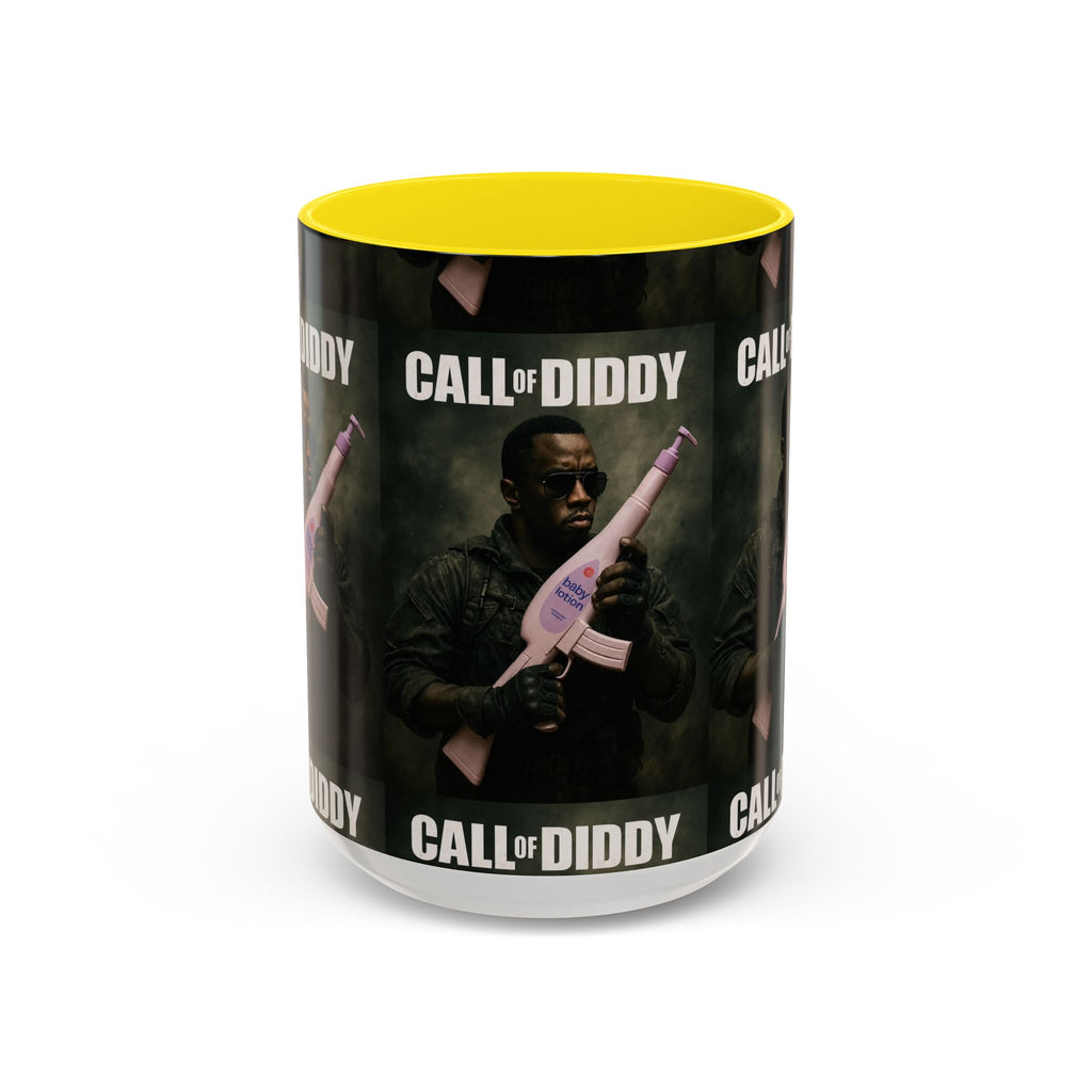 Call of Diddy Coffee Mug — Funny Gaming Parody Accent Mug (11/15 oz)