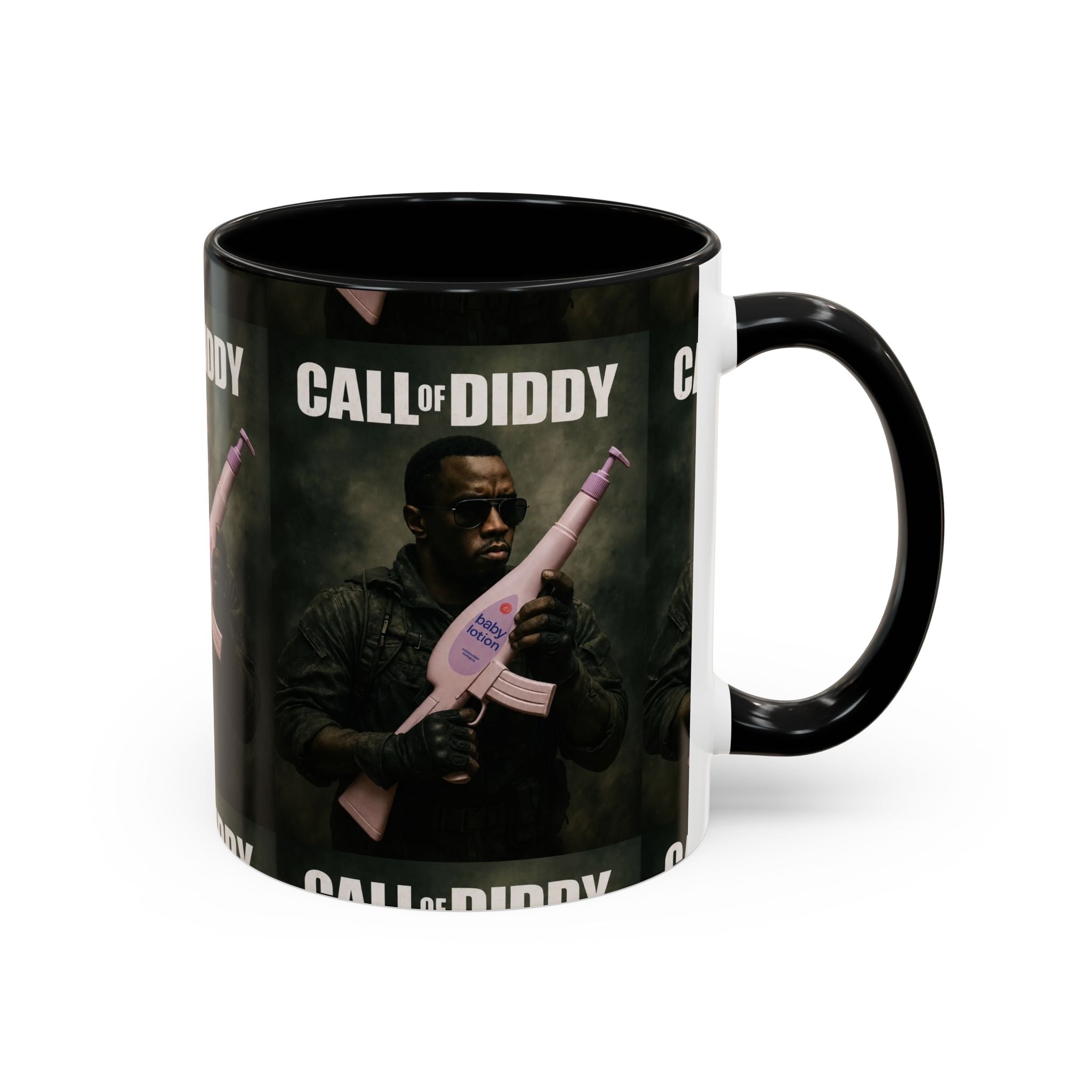 Call of Diddy Coffee Mug — Funny Gaming Parody Accent Mug (11/15 oz)