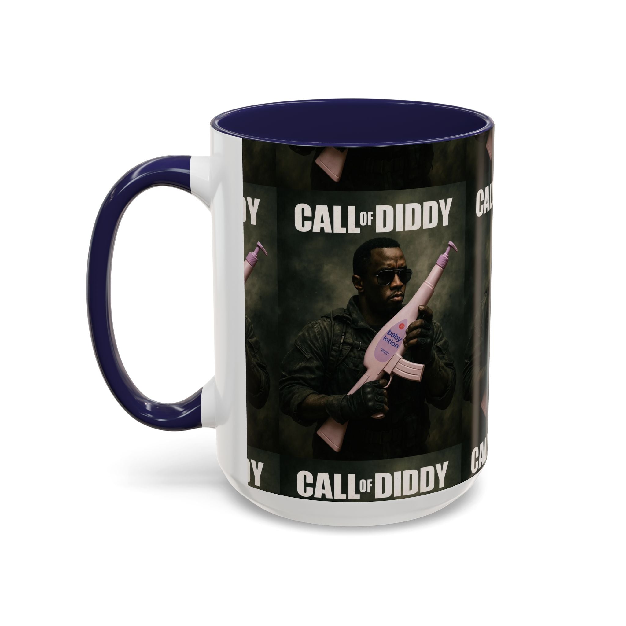 Call of Diddy Coffee Mug — Funny Gaming Parody Accent Mug (11/15 oz)