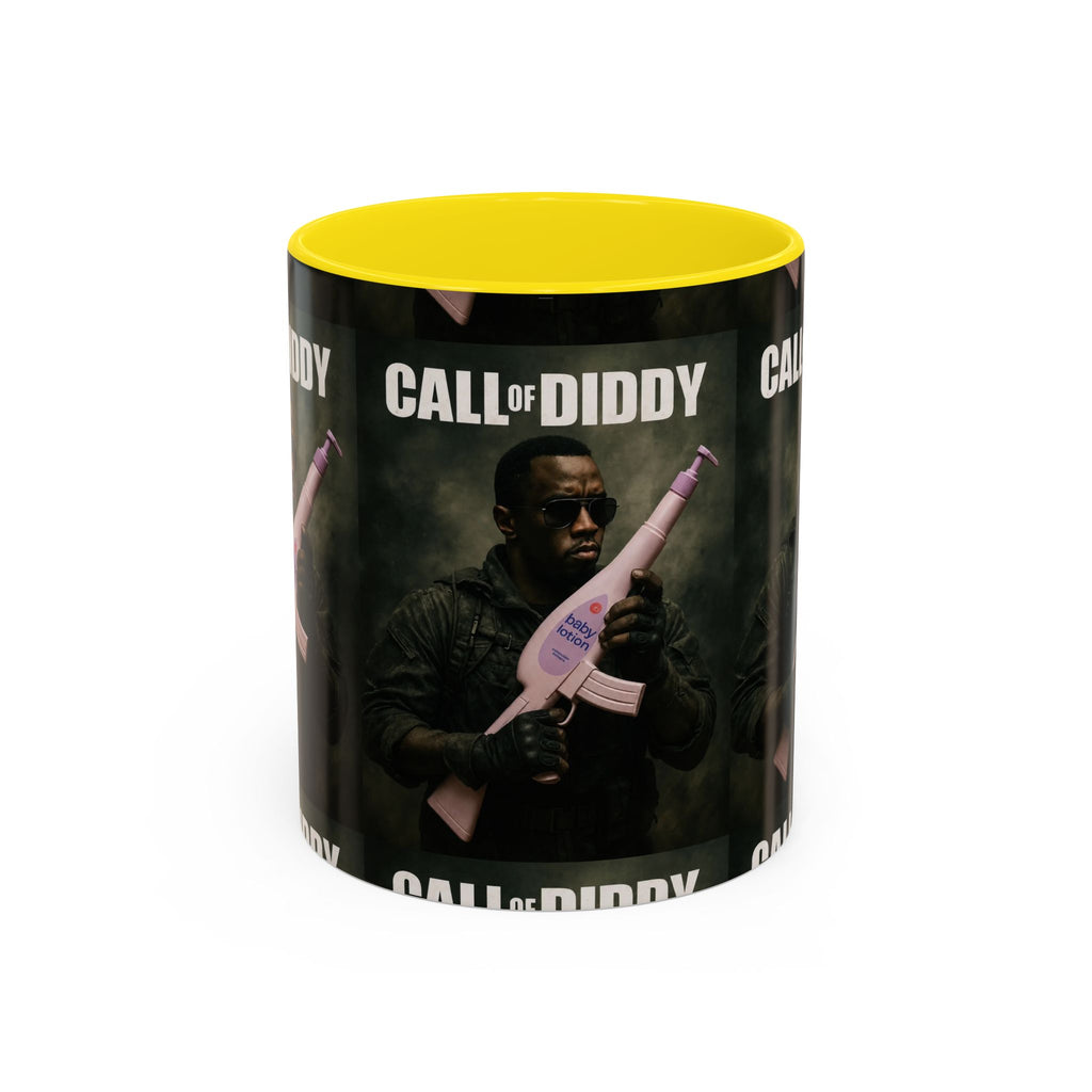 Call of Diddy Coffee Mug — Funny Gaming Parody Accent Mug (11/15 oz)