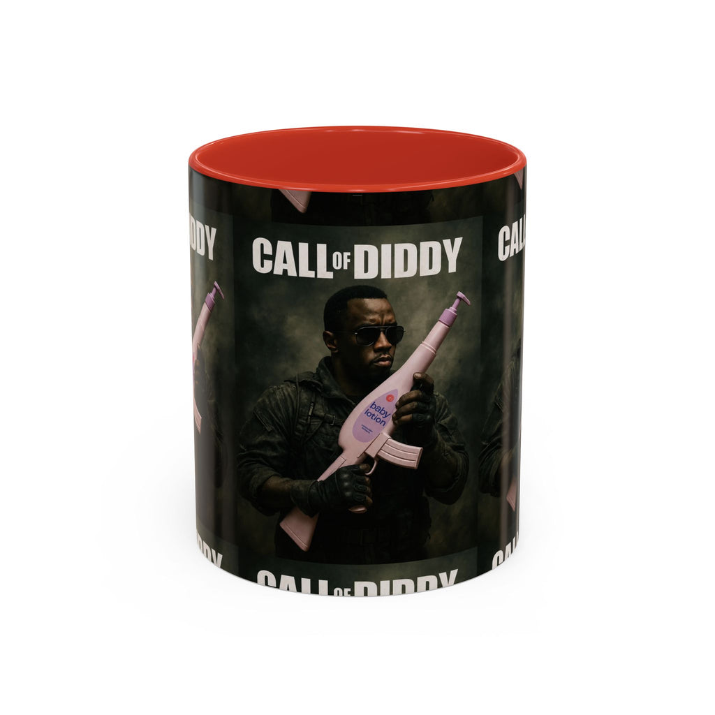 Call of Diddy Coffee Mug — Funny Gaming Parody Accent Mug (11/15 oz)