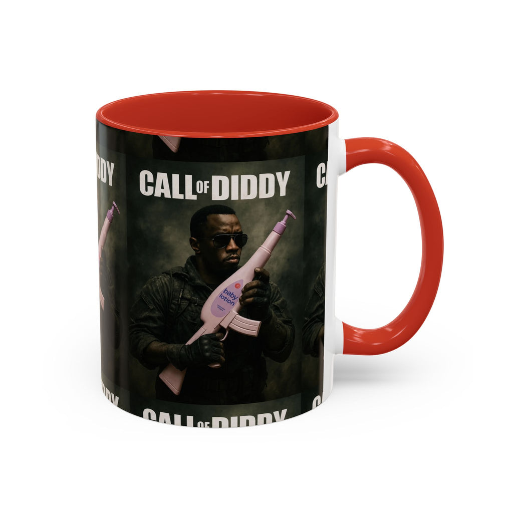 Call of Diddy Coffee Mug — Funny Gaming Parody Accent Mug (11/15 oz)