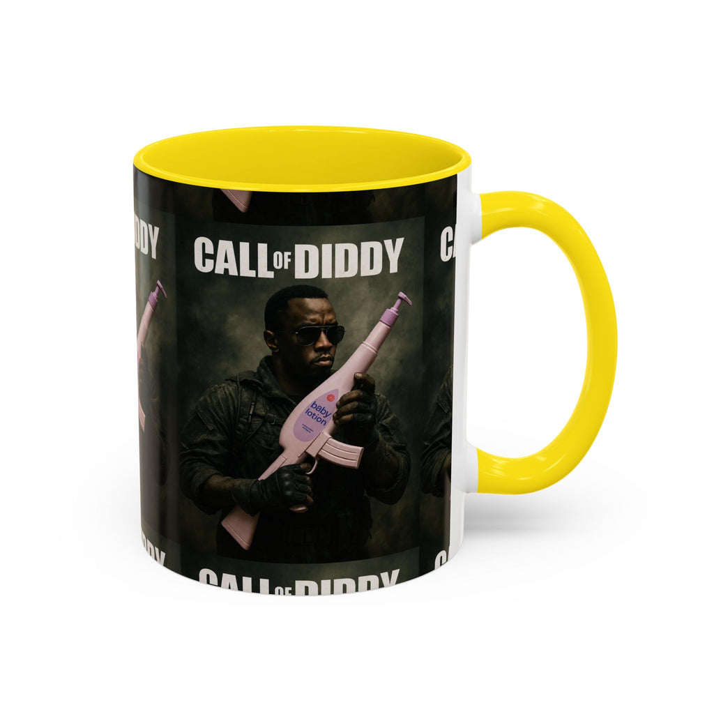 Call of Diddy Coffee Mug — Funny Gaming Parody Accent Mug (11/15 oz)