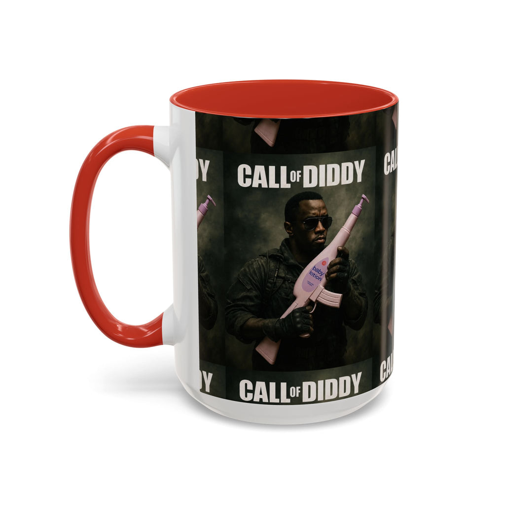 Call of Diddy Coffee Mug — Funny Gaming Parody Accent Mug (11/15 oz)