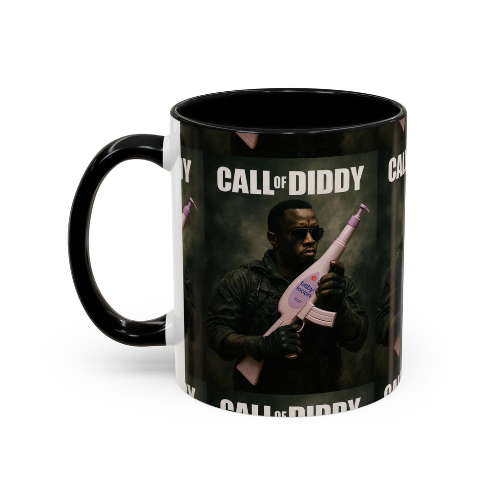 Call of Diddy Coffee Mug — Funny Gaming Parody Accent Mug (11/15 oz)